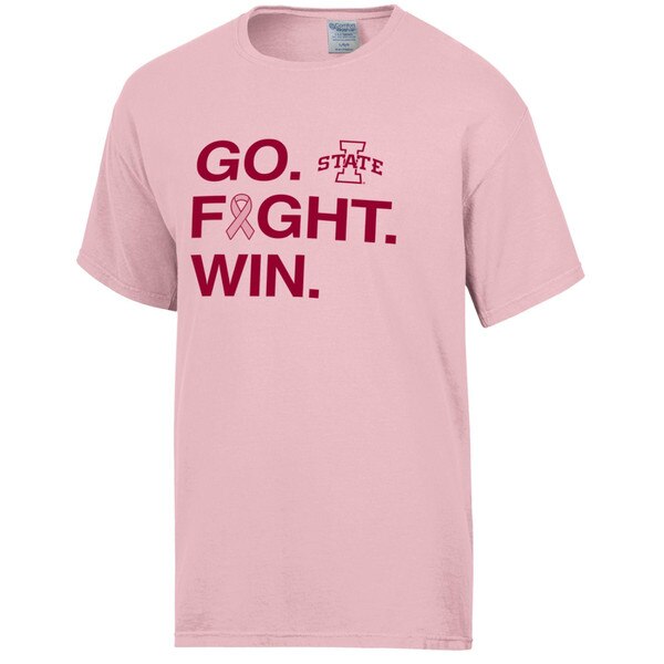 Comfort Wash I-State Pink Breast Cancer Awareness T-Shirt